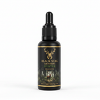 Black Stag Hunter Beard Oil on white background
