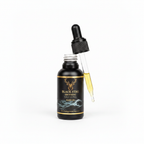 Black Stag Neptune Beard Oil with dropper on white background