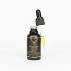 Black Stag Original Beard Oil with dropper on white background