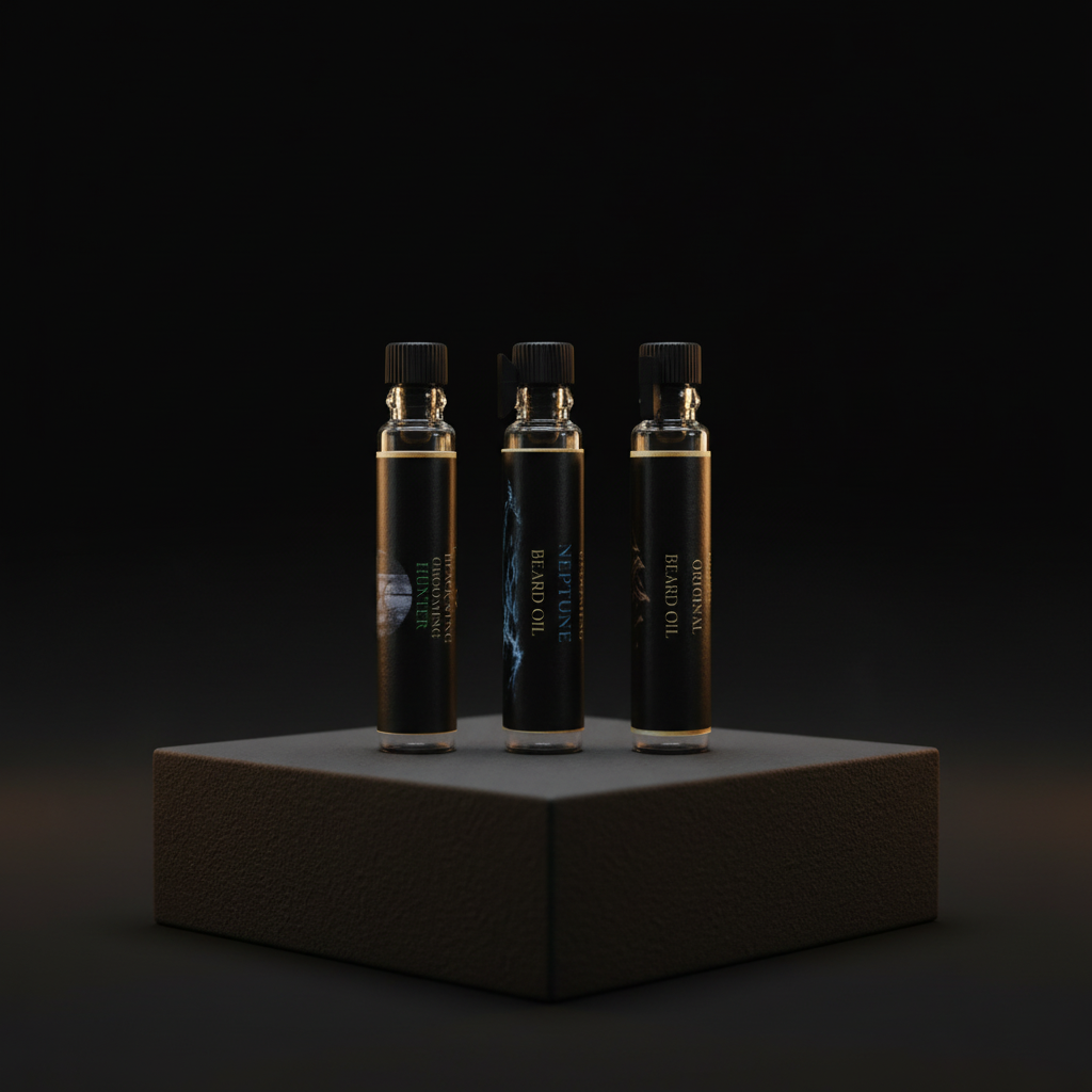 Black Stag Grooming beard oil sample trio